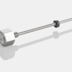 Transdutor Linear de Haste Compacto Magnetostritivo Modelo TM1 TM1 com flange e rosca Novotechnik Produto - Controle de posição em cilindros hidráulicos - Cardella Automation